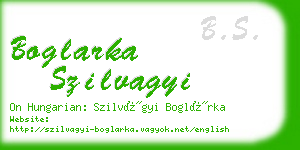 boglarka szilvagyi business card